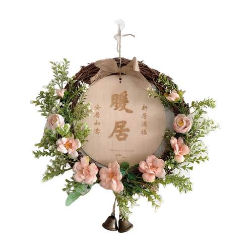 挂牌文字图案定制店铺设计室二维码电话LOGO数字花艺门牌装饰挂件