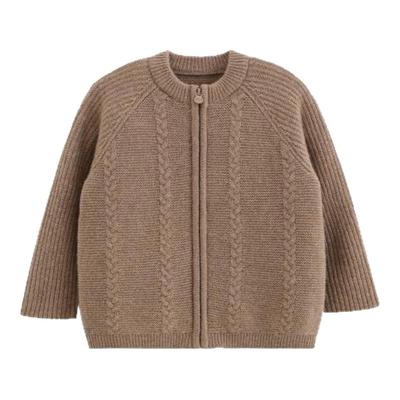 whitewheat羊绒拉链毛衣