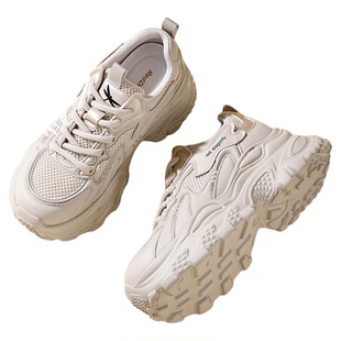 红蜻蜓女鞋2026春夏新款厚底增高透气百搭休闲运动鞋潮酷老爹鞋