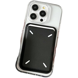 hello studios高级感透明磁吸玛吉拉卡包手机壳适用12苹果14promax新款iPhone15proMax全包13PRO硬13情侣11