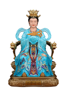 三宵娘娘神像碧霄琼宵云霄娘娘三仙姑像树脂佛像家用佛堂供奉摆件