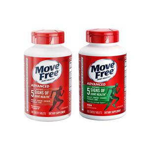 movefree益节绿标氨糖软骨素中老年关节养护氨糖绿瓶红瓶
