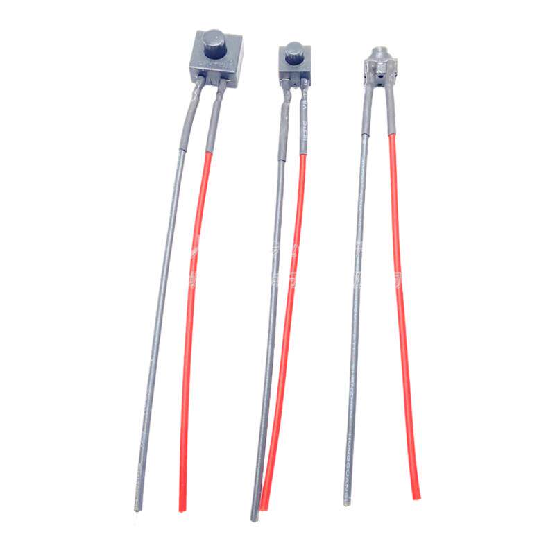 改装DIY电脑汽车玩具LED灯带外接外置按键按钮微小型自锁开关带线