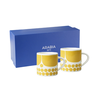 【新年礼物】芬兰arabia黄色星期天陶瓷马克杯水杯情侣杯子ins欧