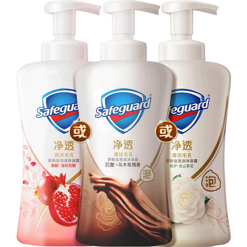 【下拉享淘金币优惠】舒肤佳红石榴乌木玫瑰泡泡沫沐浴露留香乳液