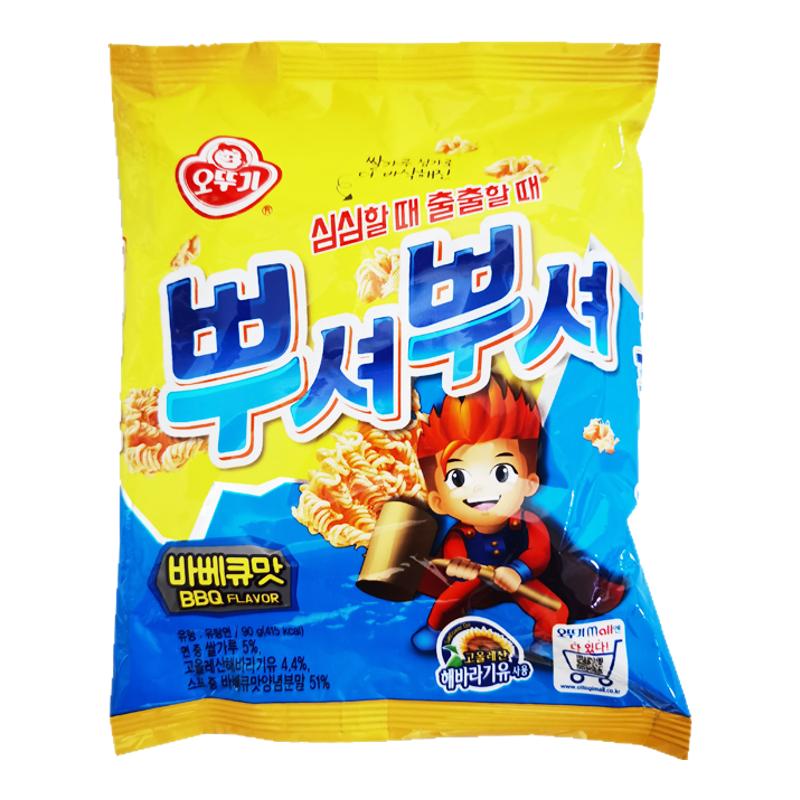 韩国进口不倒翁干脆面烧烤味90g
