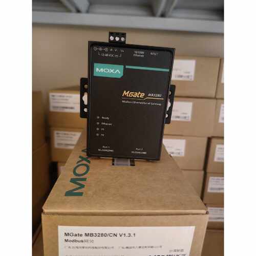 议价MOXA现货 MGate MB3280 2口MODBUS网关  全新原装正品 质保5