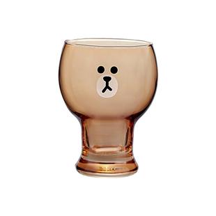 LINE FRIENDS玻璃啤酒杯家用喝水大容量果汁牛奶咖啡杯网红水杯