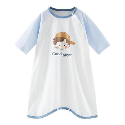 贝肽斯儿童睡袍春秋季宝宝睡衣