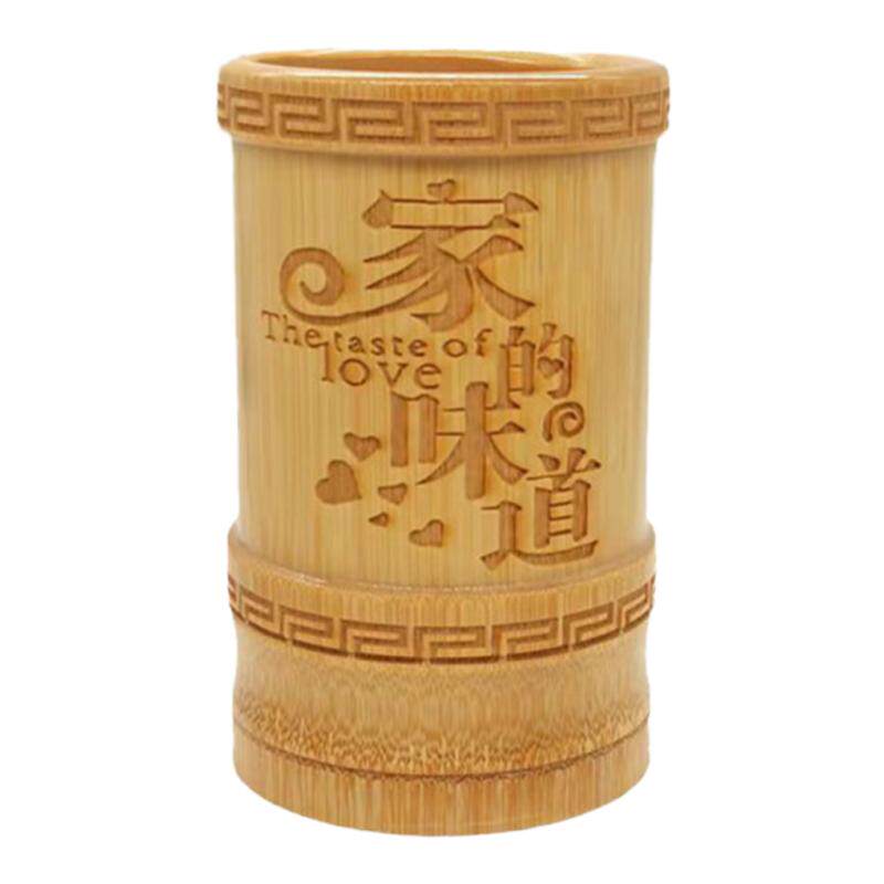 竹筷筒商用家用餐厅竹签筒求签筒个性标语筷桶支持定制雕刻筷桶