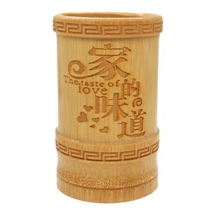 竹筷筒商用家用餐厅竹签筒求签筒个性标语筷桶支持定制雕刻筷桶