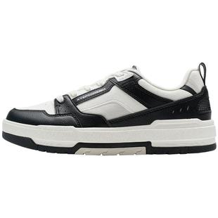 特步裂变板鞋|男鞋2025冬季新款百搭舒适休闲鞋情侣熊猫鞋子