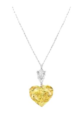 冷淡风简约个性黄钻石吊坠