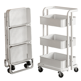 厨房置物架落地多层果蔬家用蔬菜免安装小推车菜篮子多功能收纳架