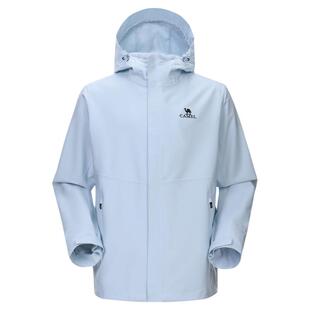 骆驼baby蓝冲锋衣女款2026新款户外运动硬壳防风防水登山服外套男