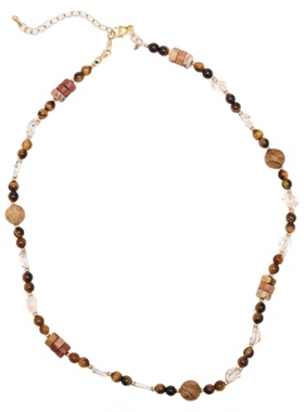 垚光千层木心超七水晶串珠项链