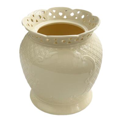 外贸原单法式奶黄色花瓶