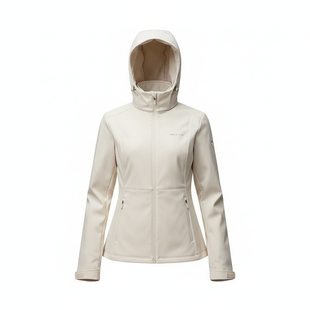 魔力薇薇修身冲锋软壳外套加绒女2025秋冬收腰上衣防风户外登山服