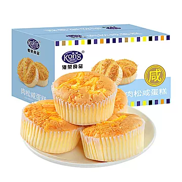 港荣肉松咸蛋糕面包480g*2箱