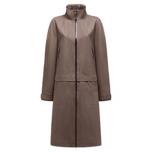 ECCO×NRL联名 复古时尚通勤长款风衣外套女防水EN263J065F