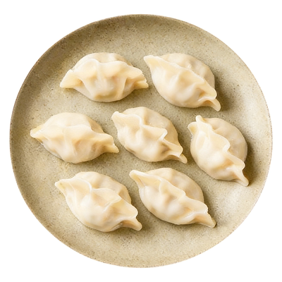 手工水饺大馅虾仁水饺山东素饺子速食早餐扁食煎饺韭菜三鲜蒸饺子