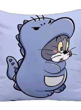猫和老鼠十字绣抱枕送工具针线