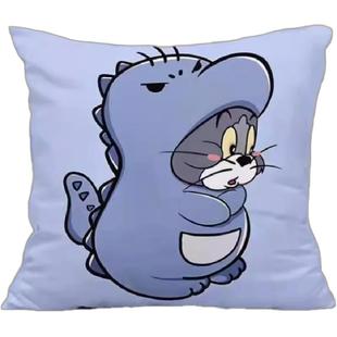 猫和老鼠十字绣抱枕情侣结婚生日礼物靠枕手工自己绣车载腰靠线绣