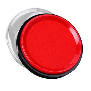 【秒干】得力快干印台红色蓝色印泥办公用品【油性】印尼按手印指纹便携式圆形速干印油财会用品印章印泥盒