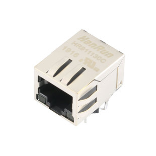 原装正品HR911130C RJ45插座1000Base-T WiFi网络连接器带LED弹片