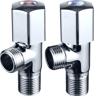 九牧卫浴官方角阀全铜三角阀冷热水阀门三角球阀开关角阀一进二出