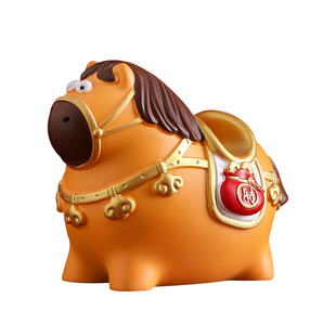 生肖马年吉祥物摆件小马手机支架桌面装饰品马上有钱公仔新年礼物