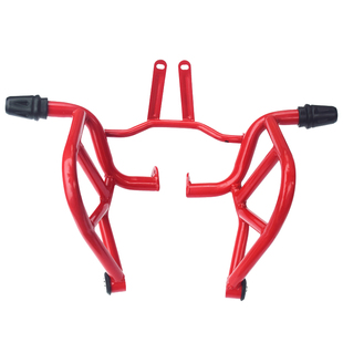 适用春风st狒狒护杠CF125-3A防摔保险杠黑红色竞技杠后货架改装件