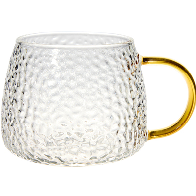 德国玻璃泡茶杯绿茶带把手耐高温