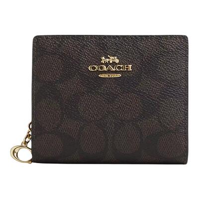 COACH/蔻驰SnapWallet短款按扣