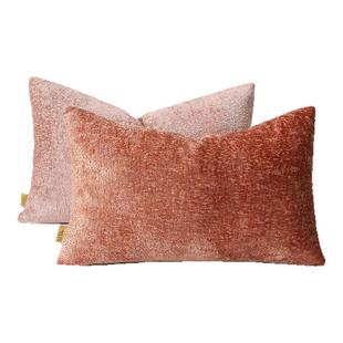 高端沙发抱枕套不含芯客厅轻奢高级感床上靠背可爱粉色靠垫靠枕头