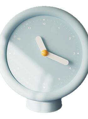 个性奶油风时钟学生桌面台钟