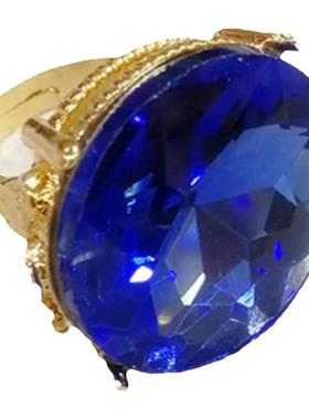 活口仿锆钻石戒指铜夸张女可调节