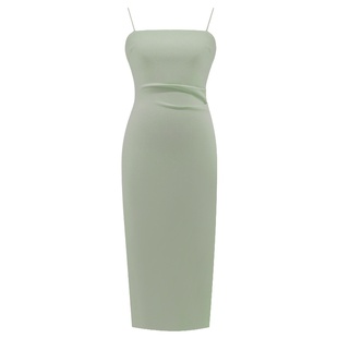 SYT很显身材 极简吊带连衣裙女2022年夏季新款纯色高级感紧身裙子