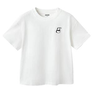 森马儿童短袖速干穿搭夏装熊猫T恤亲子装男女童短袖凉感宽松上衣