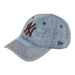 NewEra新款牛仔棒球帽NY刺绣男女同款940外缝线弯檐帽子学生