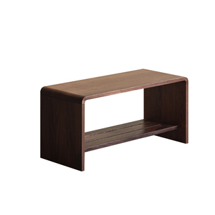 黑胡桃之家/北美黑胡桃实木长条凳子家用换鞋凳小户型卧室床尾凳