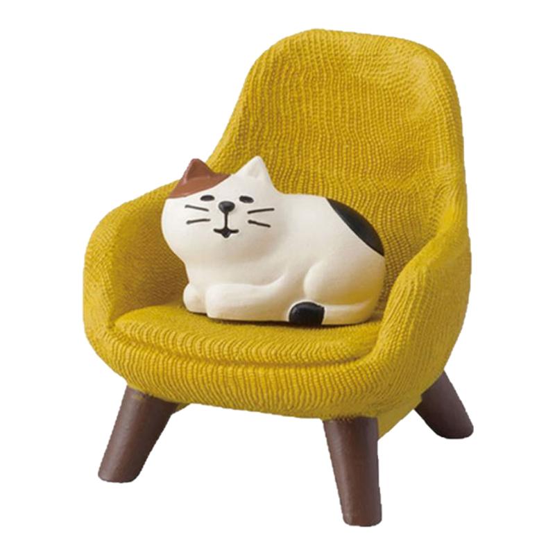 日式杂货Zakka沙发椅子猫咪ns少女心创意微缩场景家居diy萌粒潮玩