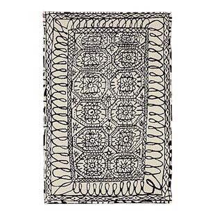 西班牙nanimarquina纯羊毛手工高密度黑白简约客厅卧室地毯块毯