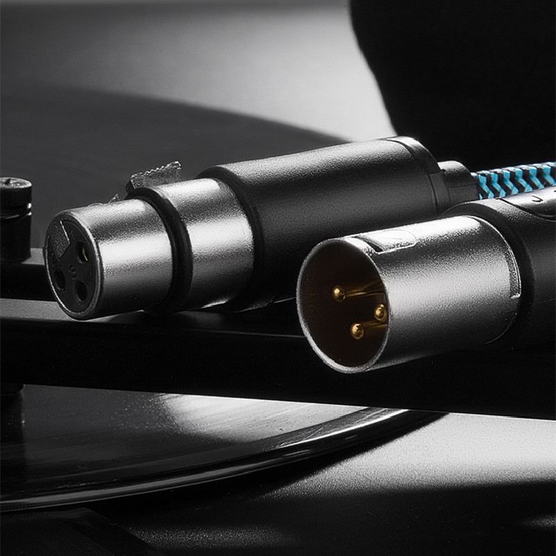 JSJ金山角棉网三话筒芯对侬线XRL线公卡农平衡镀金卡调音台母音响