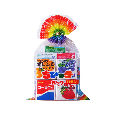 日本丸川什锦水果味彩球泡泡糖