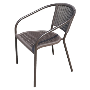 远茂户外椅子庭院露天桌椅阳台藤椅休闲露台仿藤编室外防水防晒