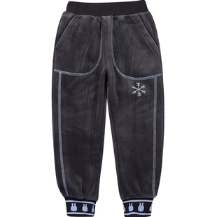 歌瑞家冬裤子女小童装加绒针织长裤休闲裤下装乐友