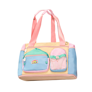 LOLA DESIGN房子旅行托特包女 大容量单肩斜挎旅行包可爱双肩背包