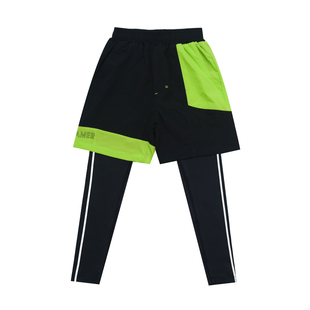 JAC梦想家童装◆城市户外~儿童速干假两件运动裤高弹男童训练长裤