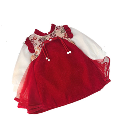 女宝宝周岁礼服连衣裙裙子拜年服
